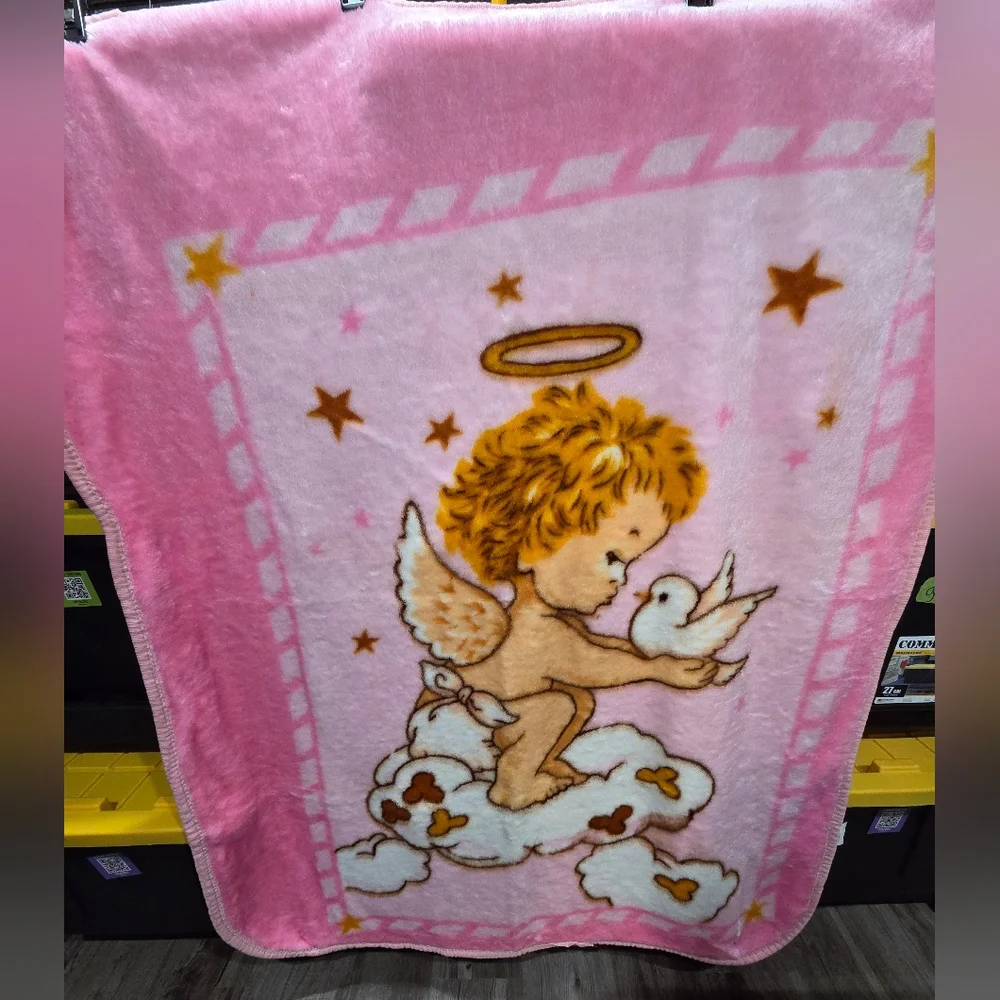 Soft Pink Angel Throw